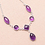 Amethyst necklace silver Ag 925 59113