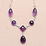 Amethyst necklace silver Ag 925 59115