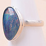 Opal Australian triplet ring silver Ag 925 59556