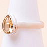 Citrine cut ring silver Ag 925 59709