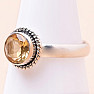 Citrine cut ring silver Ag 925 59735