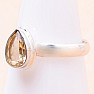 Citrine cut ring silver Ag 925 59736