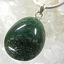 Aventurine green tumbled pendant