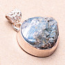 Kyanite Paraiba raw pendant silver Ag 925 P6