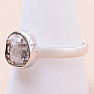 Herkimer diamond ring silver Ag 925 LOT60