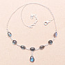 Labradorite necklace silver Ag 925 60723