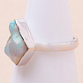 Opal Ethiopian raw ring silver Ag 925 LOT61