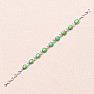 Turquoise green bracelet silver Ag 925 61323