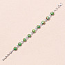 Turquoise green bracelet silver Ag 925 61327