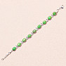 Turquoise green bracelet silver Ag 925 61325