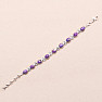 Turquoise purple bracelet silver Ag 925 61335