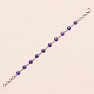 Turquoise purple bracelet silver Ag 925 61350