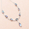 Labradorite necklace silver Ag 925 62416