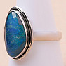 Opal Australian triplet ring silver Ag 925 62588