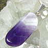 Amethyst tumbled pendant