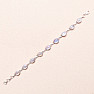 Moonstone rainbow bracelet silver Ag 925 B635