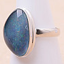 Opal Australian triplet ring silver Ag 925 63699