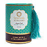 Scented candle in glass Ayurveda Pitta dosha with aquilaria scent