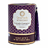 Scented candle in glass Ayurveda Tridosha with the scent of lavender