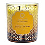 Scented candle in glass Ayurveda Vata dosha with the scent of night hyacinth and jasmine