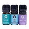 Song of India Set of 3 bottles of essential oil blends for aromatherapy Sleep