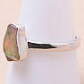 Opal Ethiopian raw ring silver Ag 925 LOT68