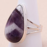 Amethyst chevron ring silver Ag 925 R683