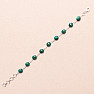 Malachite bracelet silver Ag 925 68722