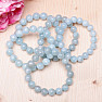 Aquamarine bracelet made of large beads 12 - 14 mm