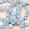 Aquamarine bracelet made of large beads 12 - 14 mm