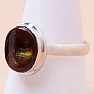 Agate Mexican Fire Ring Silver Ag 925 69102