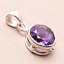 Amethyst pendant silver Ag 925 69786