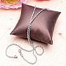 Rope style stainless steel necklace in steel color 50.8 cm