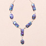 Turquoise Purple Necklace Silver Ag 925 72078