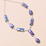 Turquoise Purple Necklace Silver Ag 925 72078