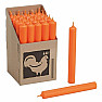 Paraffin table candle orange 18 cm