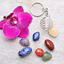 Chakra set of stones with a keychain