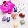 Chakra set of stones with a keychain