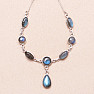 Labradorite necklace silver Ag 925 73818