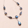 Labradorite necklace silver Ag 925 73818