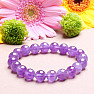 Amethyst lavender beaded bracelet