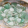 Aventurine green pendant in the shape of a heart 2 cm