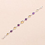 Amethyst bracelet silver Ag 925 74938