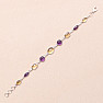 Amethyst bracelet silver Ag 925 74939