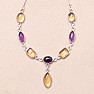 Amethyst necklace silver Ag 925 74949