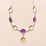 Amethyst necklace silver Ag 925 74948