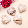 Aragonite brown massage felt heart 5.5 cm