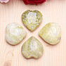 Serpentine yellow massage felt heart 4 cm