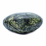 Serpentine green massage felt heart 5 cm