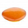 Calcite honey heart massager 4 cm